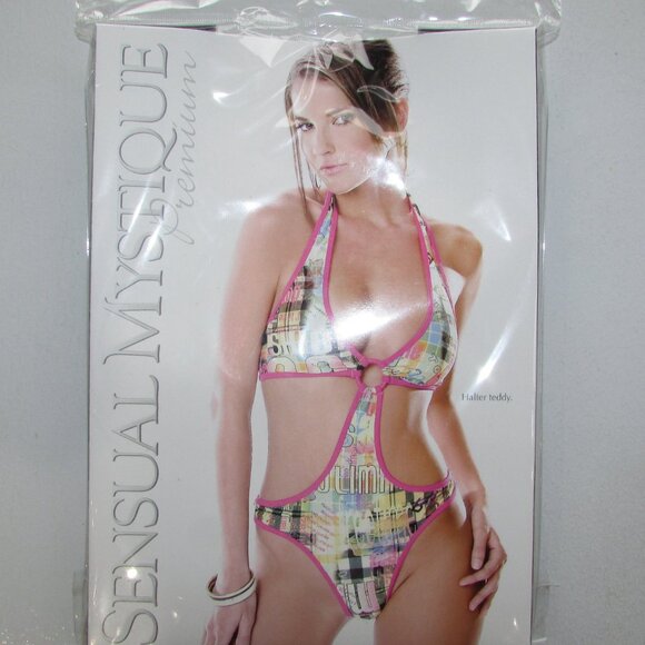 Sensual Mystique Hot Pink Print 1 Pc Monokini - NEW - Picture 9 of 12